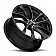 Ultra Wheel Gyro 438 - 18 x 8 Black With Diamond Cut Face - 438-8866U+40