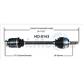 TrakMotive CV Axle Shaft - HO-8143