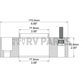 Coyote Wheel Accessories Wheel Adapter - 6550-6550H-E14-1