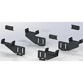 Road Armor Bed Cargo Rack Mounting Kit Black for TRECK Bed Rack - 510BRSBRKT