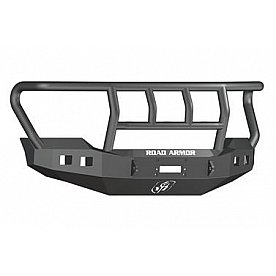 Road Armor Bumper Stealth Titan II 1-Piece Design Steel Black - 611R2B