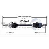 TrakMotive CV Axle Shaft - FD-8047