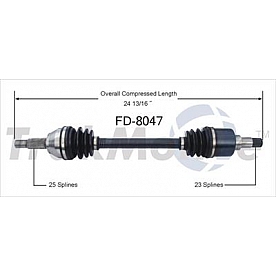 TrakMotive CV Axle Shaft - FD-8047