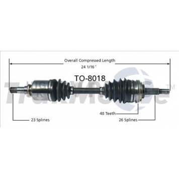 TrakMotive CV Axle Shaft - TO-8018