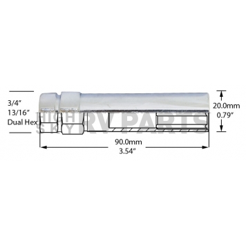 Coyote Wheel Accessories Lug Nut Wrench Adapter 1149616-1