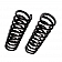 Moog Chassis Rear Coil Springs Pair - 6033