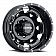 Ultra Wheel Warlock Dually 017 - 17 x 6.5 Black With Natural Accents - 017-7681FBM