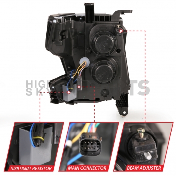 ANZO USA Headlight Assembly Set Of 2 - 111478-4