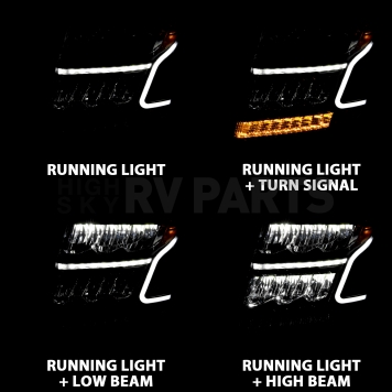ANZO USA Headlight Assembly Set Of 2 - 111478-6