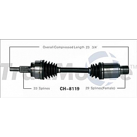 TrakMotive CV Axle Shaft - CH-8119