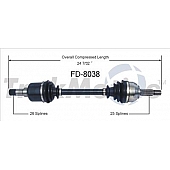 TrakMotive CV Axle Shaft - FD-8038