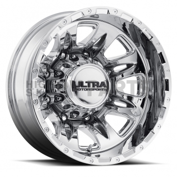 Ultra Wheel Predator Dually 049 - 17 x 6.5 Silver - 049-7699RC