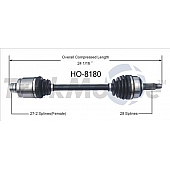 TrakMotive CV Axle Shaft - HO-8180