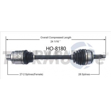 TrakMotive CV Axle Shaft - HO-8180