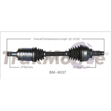 TrakMotive CV Axle Shaft - BM-8037