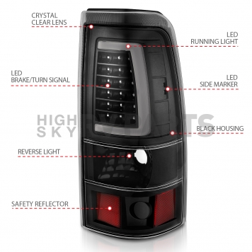 ANZO USA Tail Light Assembly - LED Set Of 2 - 311330-3