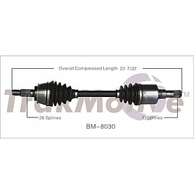 TrakMotive CV Axle Shaft - BM-8030