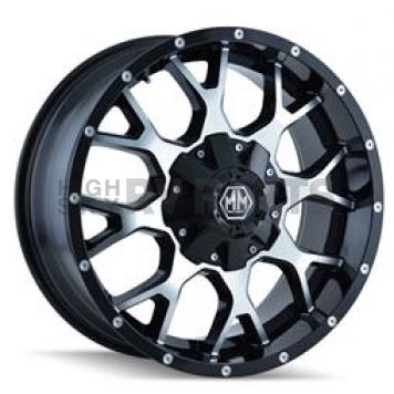 Mayhem Wheels Warrior 8015 - 17 x 9 Black With Natural Face - 8015-7956B18