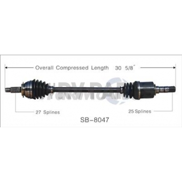 TrakMotive CV Axle Shaft - SB-8047
