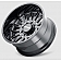 Mayhem Wheels Utopia 8114 - 22 x 12 Black With Natural Accents - 8114-22281BM