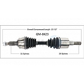 TrakMotive CV Axle Shaft - GM-8423