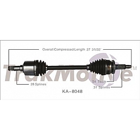 TrakMotive CV Axle Shaft - KA-8048