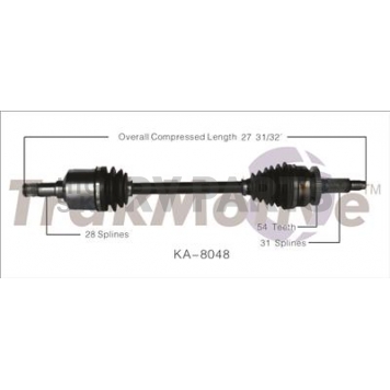 TrakMotive CV Axle Shaft - KA-8048