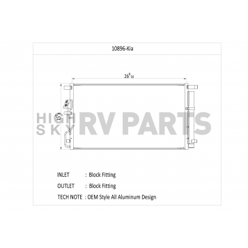 CSF Air Conditioner Condenser 10896-1