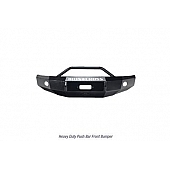 Iron Cross Bumper 1-Piece Heavy Duty Push Steel Black - 2241515MB