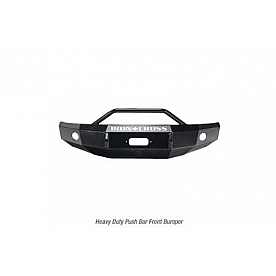 Iron Cross Bumper 1-Piece Heavy Duty Push Steel Black - 2241515MB
