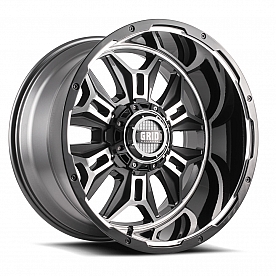 Grid Wheel GD11 - 20 x 9 Anthracite With Black Lip - GD1120090870L1525