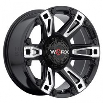Ultra Wheel Beast 803 - 20 x 9 Black With Natural Accents - 803-2905BM+18