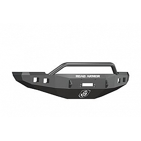 Road Armor Bumper Stealth Pre-Runner 1-Piece Design Steel Black - 408R4B
