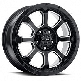Ultra Wheel Nemesis 219 - 17 x 8 Black With Natural Accents - 219-7866BM+35