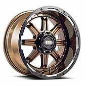 Grid Wheel GD10 - 18 x 9 Bronze With Black Lip - GD1018090052R1587