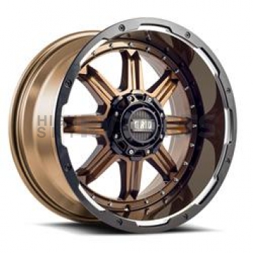 Grid Wheel GD10 - 18 x 9 Bronze With Black Lip - GD1018090052R1587