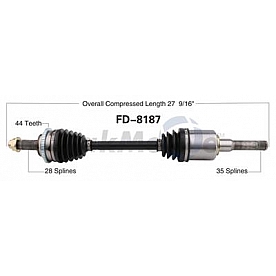 TrakMotive CV Axle Shaft - FD-8187