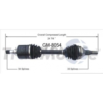 TrakMotive CV Axle Shaft - GM-8054