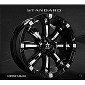 RBP Wheel 94R - 18 x 10 Black With Silver Inserts - 94R-1810-70-12BP