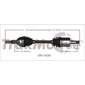 TrakMotive CV Axle Shaft - GM-8226