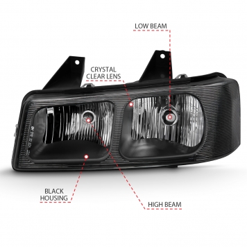 ANZO USA Headlight Assembly Set Of 2 - 111474-3