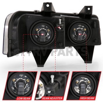 ANZO USA Headlight Assembly Set Of 2 - 111474-4