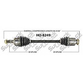 TrakMotive CV Axle Shaft - HO-8249