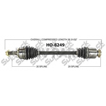 TrakMotive CV Axle Shaft - HO-8249