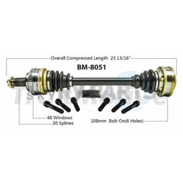 TrakMotive CV Axle Shaft - BM-8051