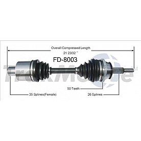 TrakMotive CV Axle Shaft - FD-8003