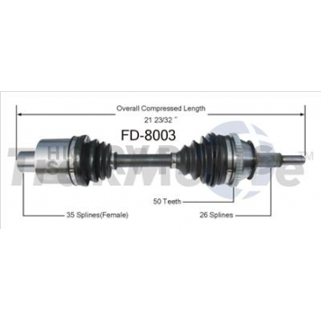 TrakMotive CV Axle Shaft - FD-8003