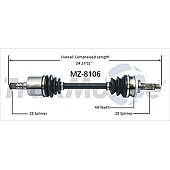 TrakMotive CV Axle Shaft - MZ-8106