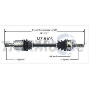 TrakMotive CV Axle Shaft - MZ-8106