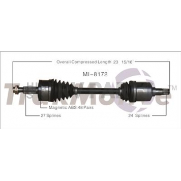 TrakMotive CV Axle Shaft - MI-8172